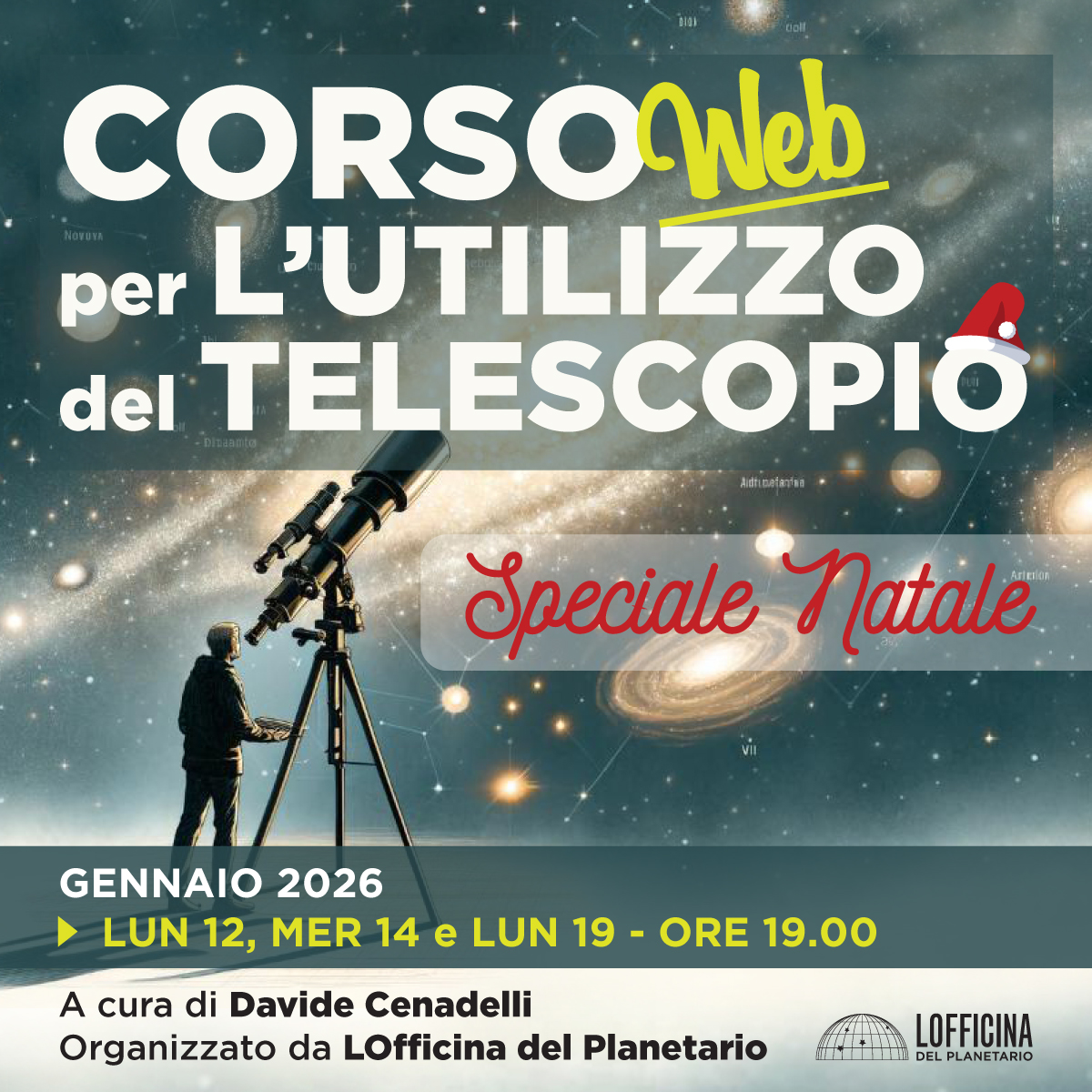 corso astronomia CORSO PER L'UTILIZZO DEL TELESCOPIO WEB