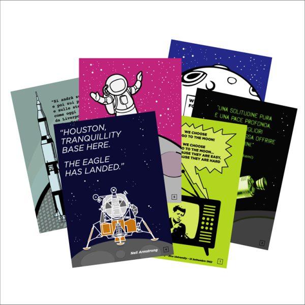 Cartolina AR - Allunaggio